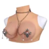 Metal Nipple Clamp Wearable Chain Leather Nipple Clamp Bondage Sexy Underwear Painful Game Adult Flirting Sex Toy