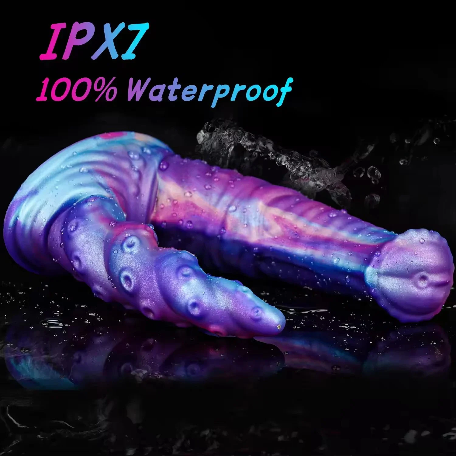 Newest Double Headed Realistic Soft Eco-Friendly Silicone Dildo IPX6 Waterproof Portable Unisex Intimate Toy