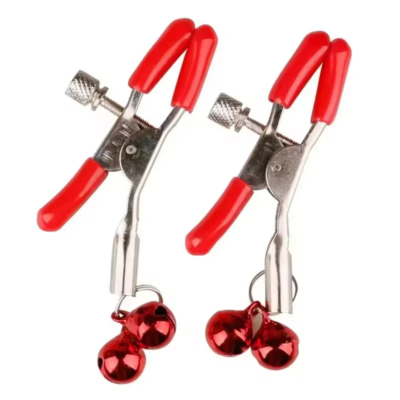 Princess Bell Nipple Clamps with Adjustable Tightness Slight Squeak Waterproof Novelty Adult Sex Toys for Couples