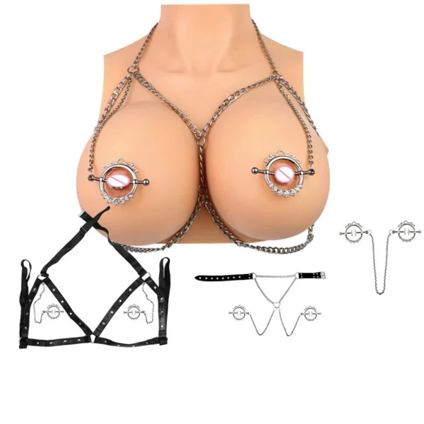 Metal Exquisite Nipple Clamps Squeeze Stimulate Nipples Nipple Clamps Female Bondage Gear Sex Toys Game