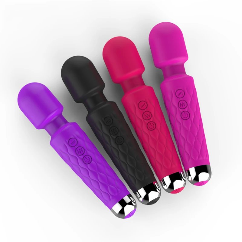 Waterproof USB Rechargeable 20 Vibration Clitoral Stimulator AV Wand Massage Vibrator Sex Toys for Women