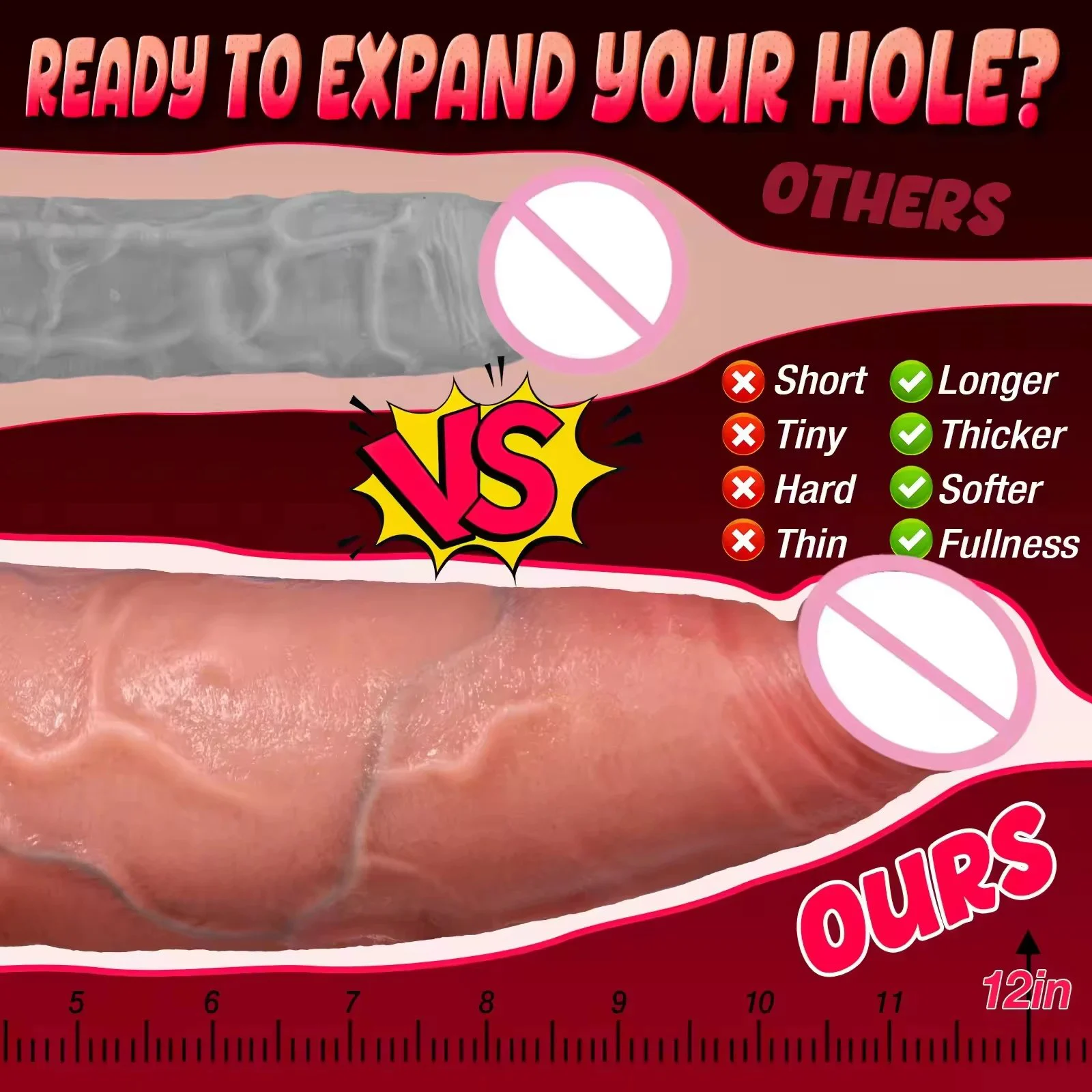Sexy Realistic Giant Soft Silicone Dildo Vibrator 100% Waterproof Eco-Friendly Portable Brand for Women Men