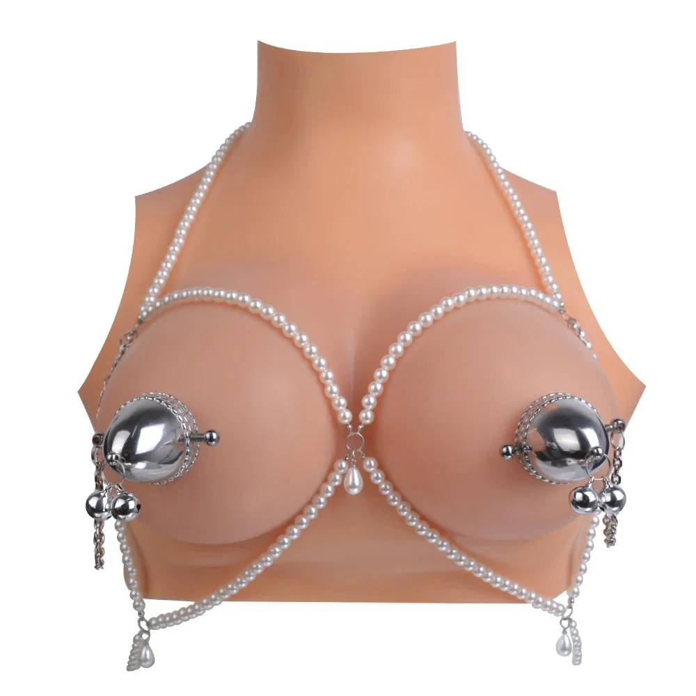 Metal Stainless Steel Chain Nipple Clamps Fantasy Fetish Sex Toys for Women Couple Flirting Nipple Games Stimulator