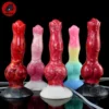 Fantasy Creature Cocks with Five Active Colors Support Drop Shipping Squirting Dog Dildo alien Cock Dog Knotted Dildo