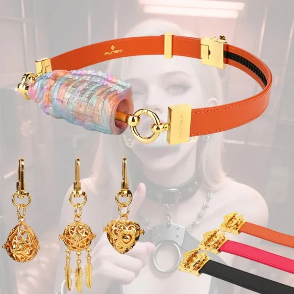 Neon Color Series Adult Sex Toys Gag Three Colors of Belts Can Be Selected in a Variety of Combinations with Advanced Design