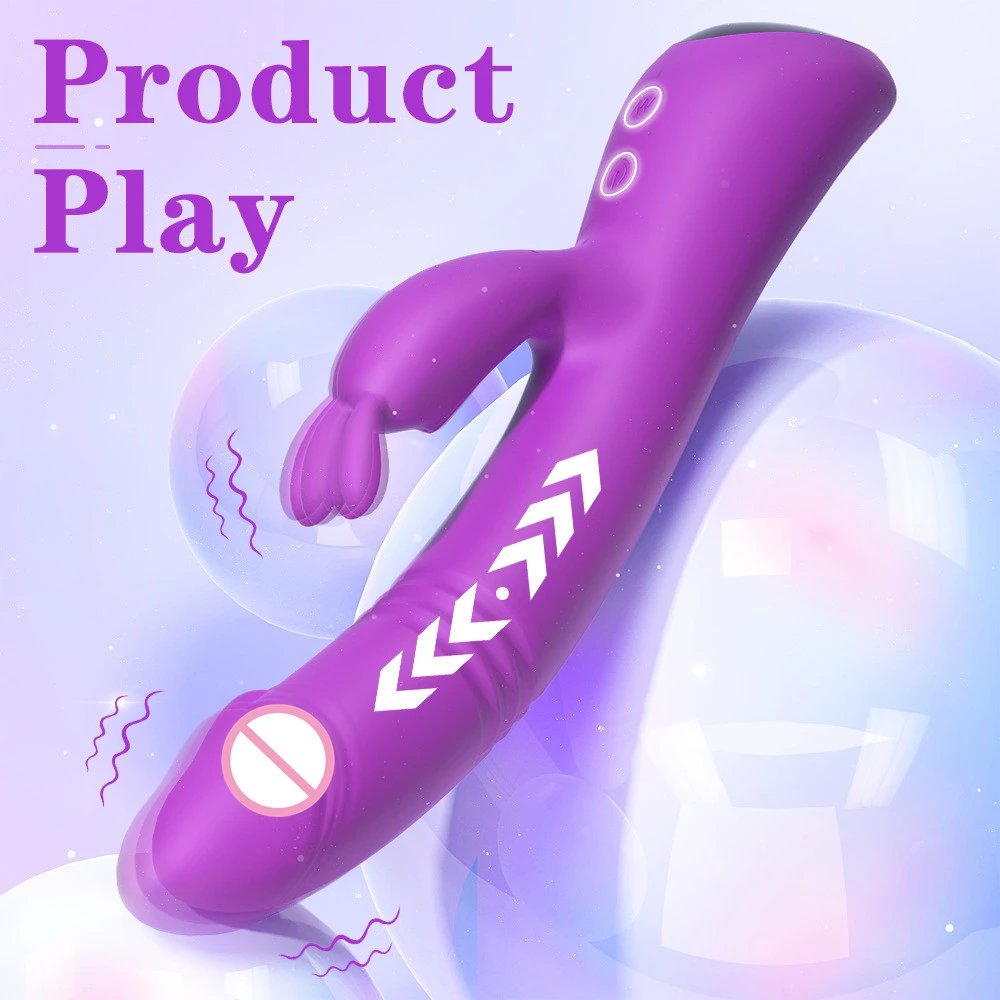 Waterproof Rechargeable Realistic Dildo G Spot Clitoral Stimulator Rabbit Vibrator Sex Toys for Women