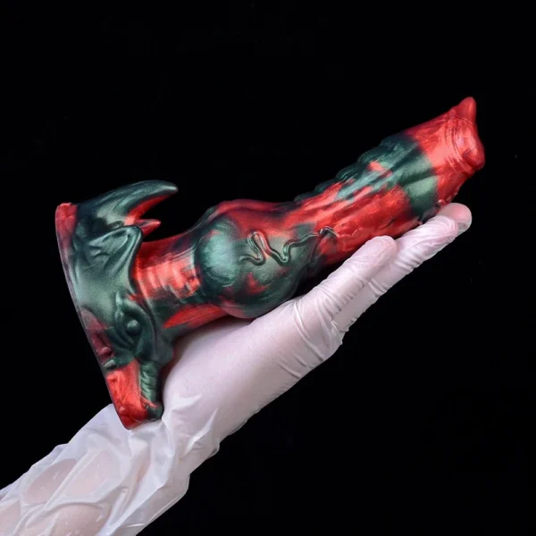 Dog Knot Dildo Curved Shaft Adult Sex Toy for G-spot Anal Play Alien Cock Toys