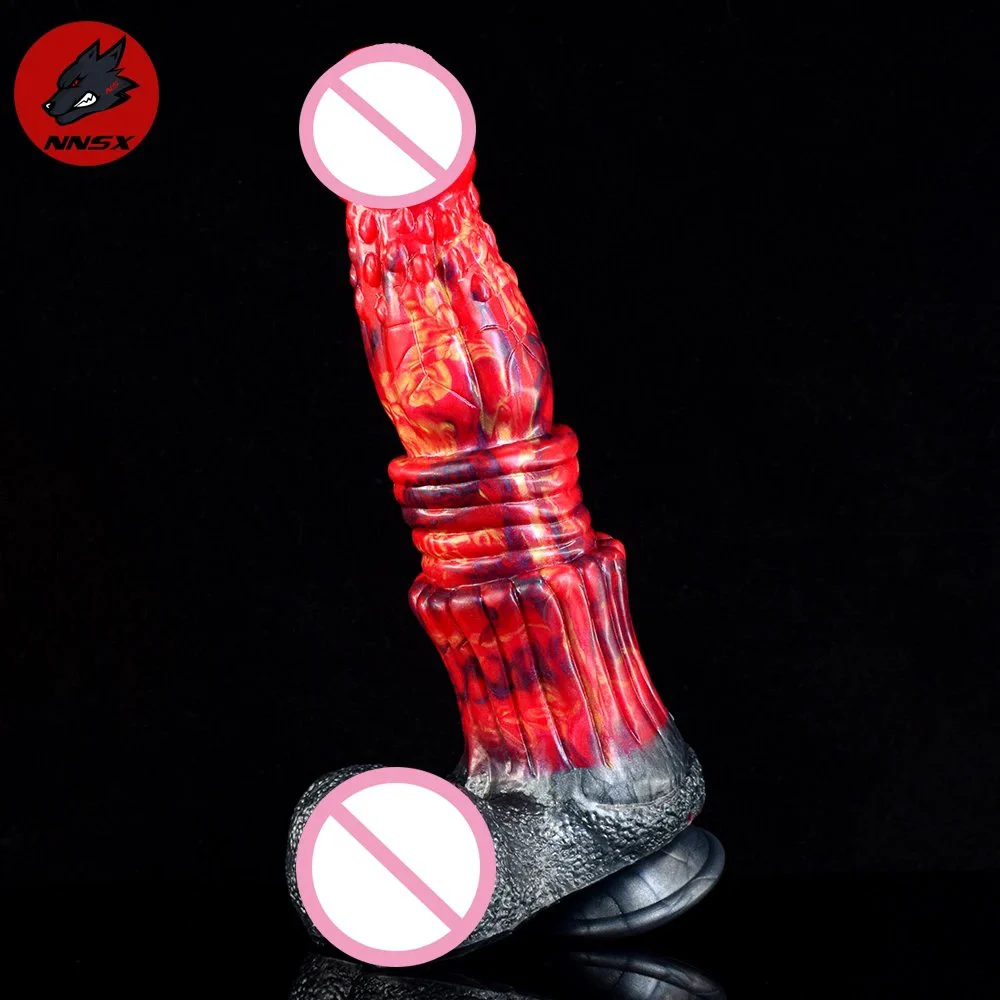 Big Size Silicone Cock Penis Animal Horse Dildo Realistic Testicle Anal Plug Dildo with Strong Sucker