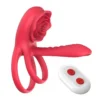 New Second Generation Vibration Ring Wireless Remote Control Lock Precision Ring Couple Total Vibration Double Ring Adult Sex
