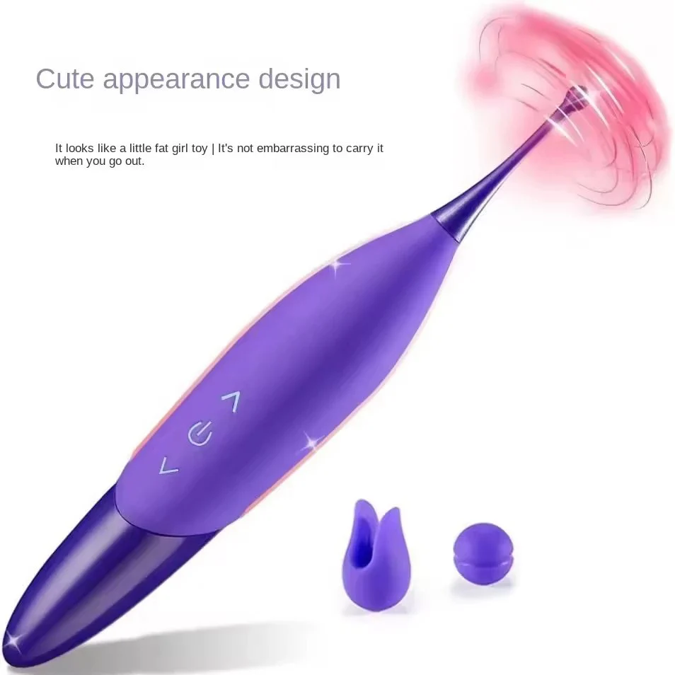 Cross-Border G-Spot Three-Headed Orgasm Pen Adult Sex Toys 10 Speed Frequency Vibration Massage Stick Female Vaginal Vibrators