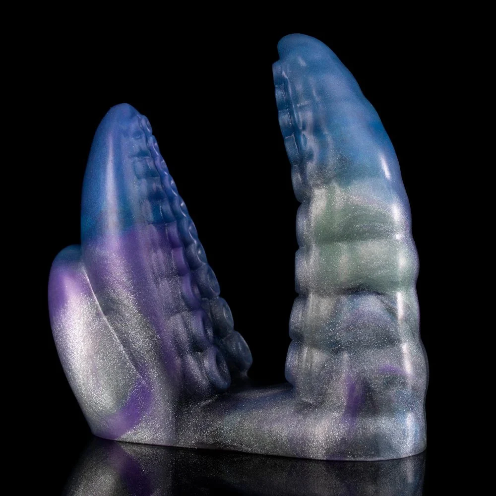 Silicone Hollow Octopus Suction Cups Vibrating Finger Set G Point Female Massage Masturbator Vibrating Set Adult Sex Toys