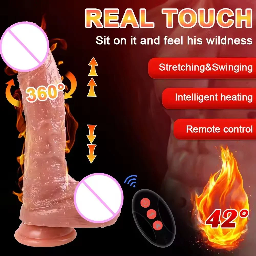 Dildo 12 Inch Anal Silicone Huge Remote Control Big Dildo Vibrator for Women Sex Toy Strap on Thrusting Dildo