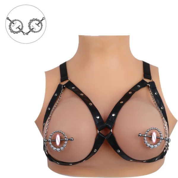 Circle Metal Nipple Clamps for Women Nipple Stretching Couple Erotic Game