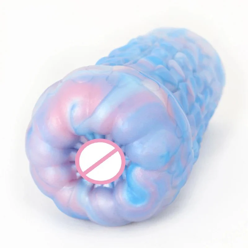 Artificial Realistic Liquid Silicone Men Masturbate Aircraft Cup Colorful Animal Aircraft for Men Masturbator