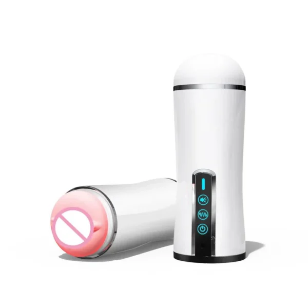Automatic 10 Vibration and Voice Male Masturbator Adult Sex Toys for Men Rechargeable Vagina Real Pussy Erotic Artificial Vagina