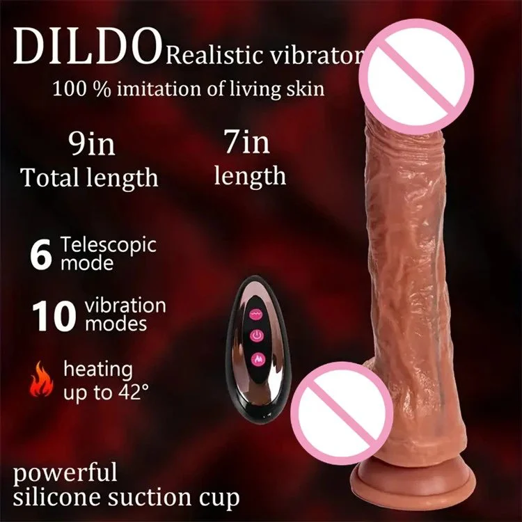 Electric Wireless Remote Control Realistic Dildo Vibrator Sex Toys for Women