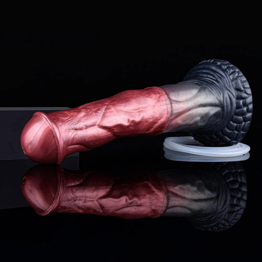 Fantasy Horse Cock Squirting Dildo Silicone Liquid Gradient Simulation Penis Adult Fun Women Water Enema Penis