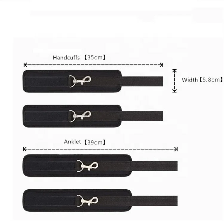 Multi-Position Restraint Slave Bondage Spreader Bar Sex Toys Handcuffs Ankle Cuffs Collar