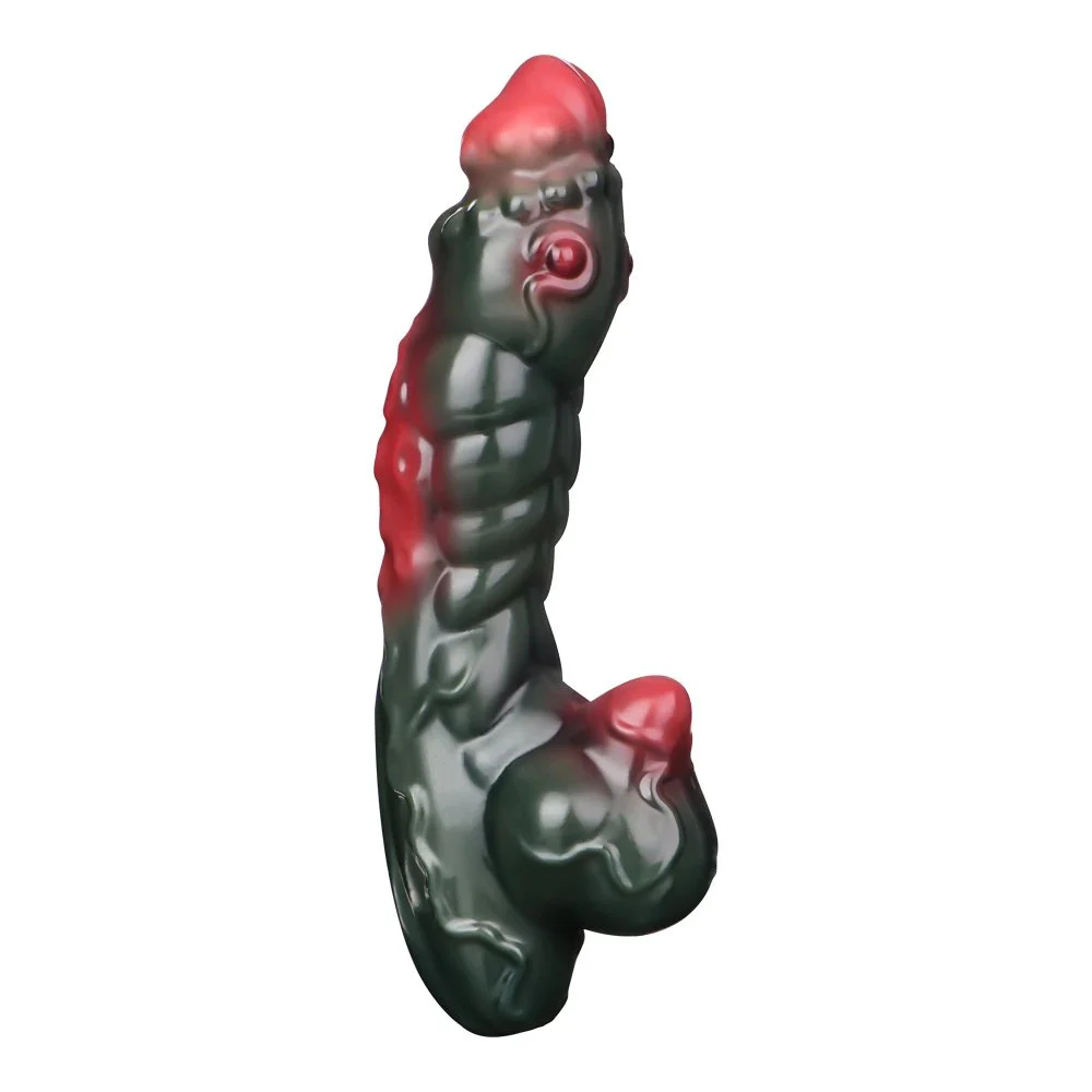 Biochemical Mutation Penis Fury Soft Silicone Vibrator Female Masturbation Vaginal Massage Vibrator Adult Toys