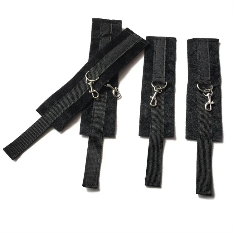 New Kit Adult Sex Toy Feather Tickler Eye Mask Bed Bondage Restraints Straps Set