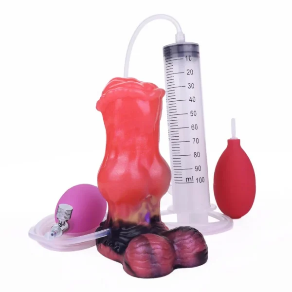 Colston Inflatable Squirting Anal Plug a Stimulating Silicone Anal Plug Designed for Adults