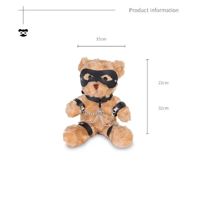 New Violent Bear Gift for Adult Game Stuffed Sex Toy Bondage Gear Sexy SM Toy Bondage Bear