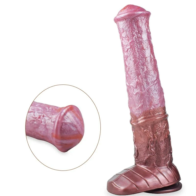 Big Size Animal Dildo Ferghana Horse Anal Plug Huge Soft Silicone Penis With Sucker for Women Vagina