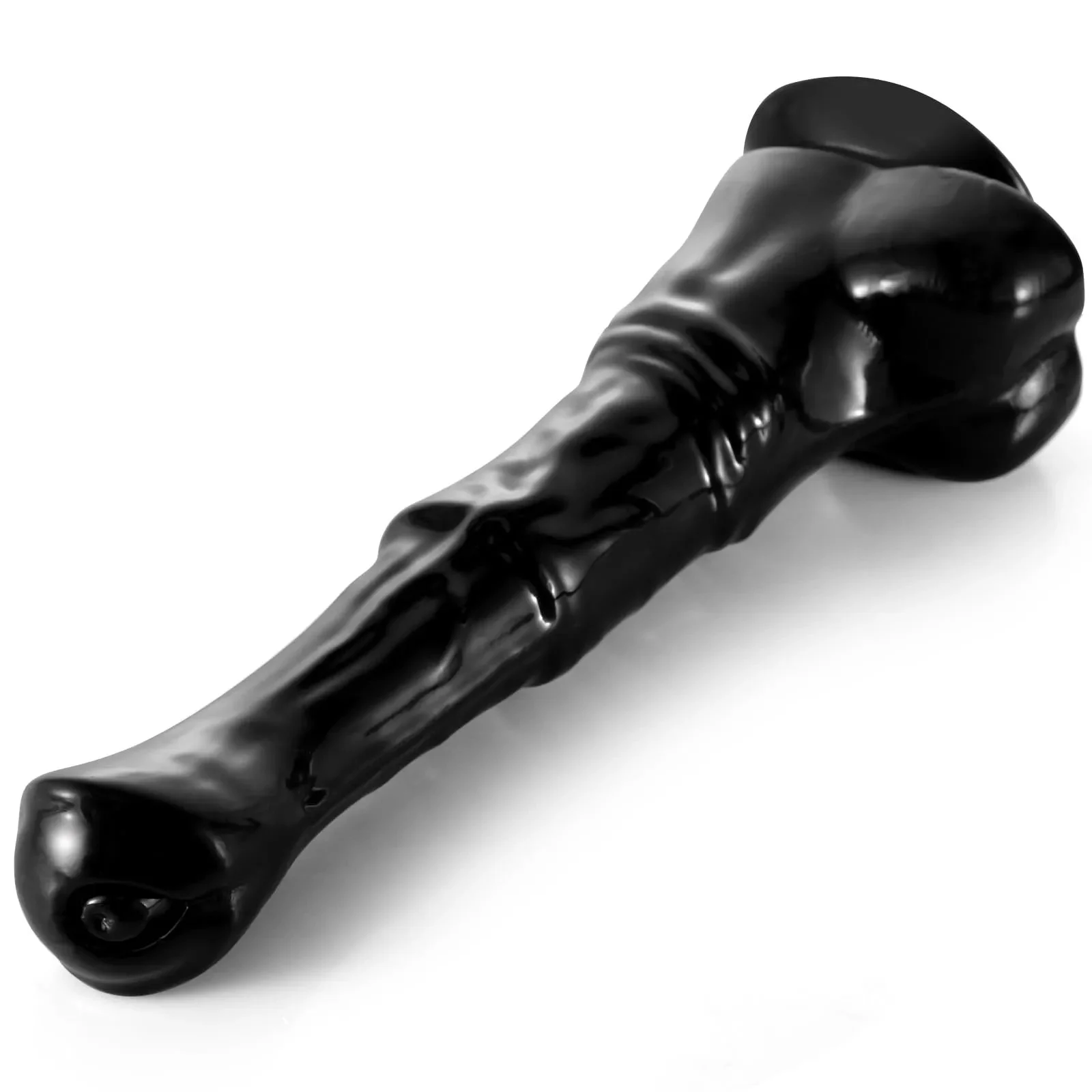 Horse Dildo 9.8 Inch Soft Realistic Silicone TPE with Powerful Suction Cups Waterproof Adult Anal Sex Toy for Women Men Gay