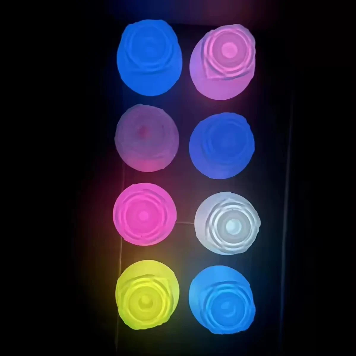 Glow in the Dark Rose Vibrator Clitoral Sucking and Nipple Sucker Clitoris Stimulator Luminous Women's Sex Toy