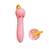 USB Rechargeable Clitoris Stimulation Wand Ice Cream Shaped Dildo Vibrator Sex Toys for Women