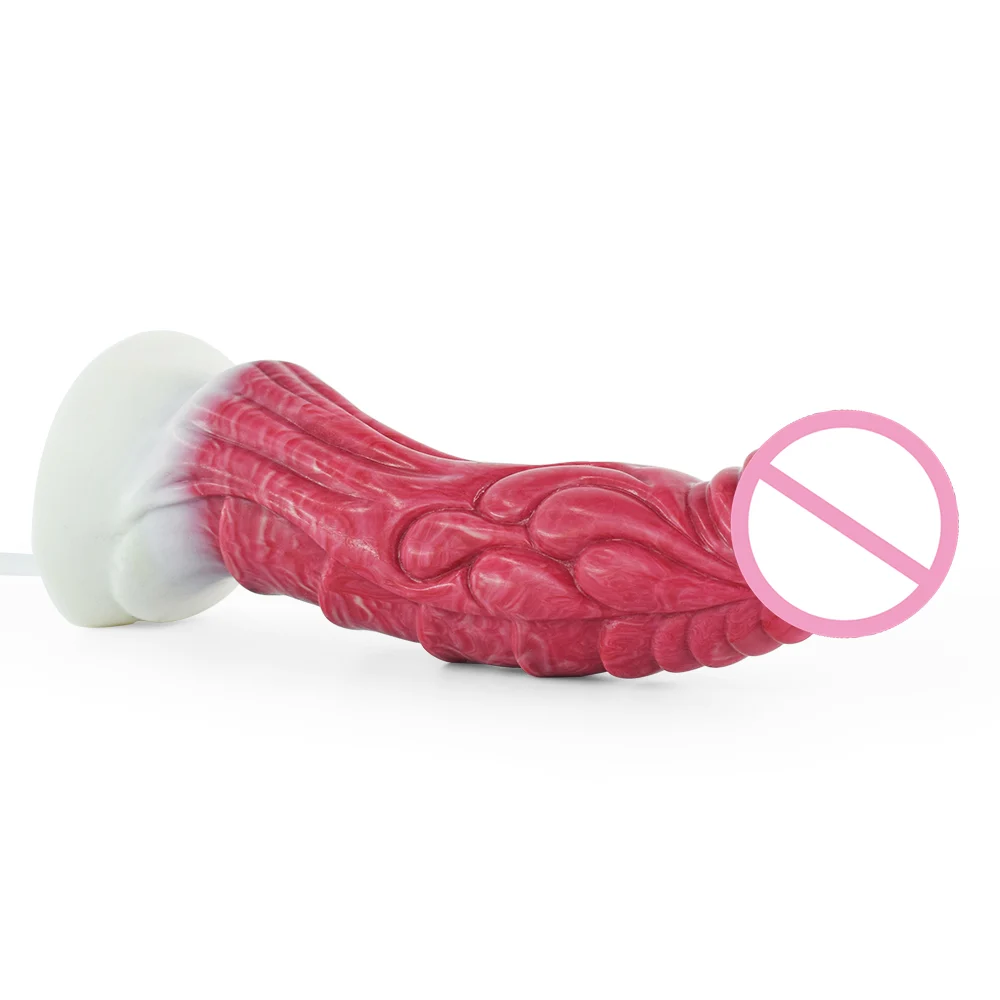 Fantasy Dragon Ejaculating Squirting Silicone Dildo Women Enema Sex Toy Realistic Animal Monster Huge Big Dildo With Suction Cup
