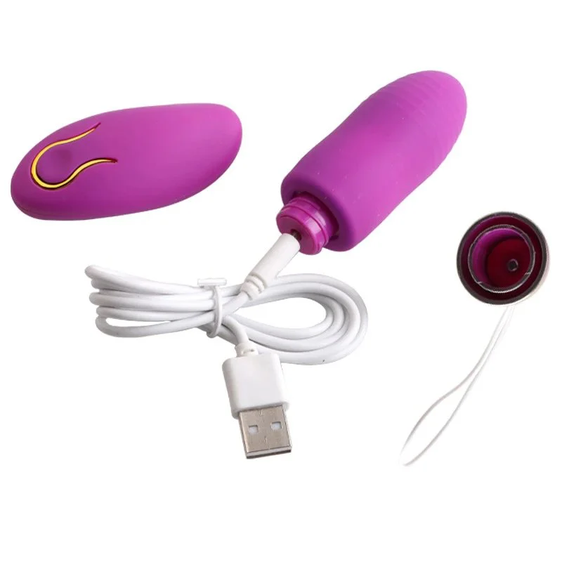 Rechargeable 10-Function USB-Powered Love for Egg Vibrator Clitoral Stimulator with Remote Control Jump Egg Vibrator for Women