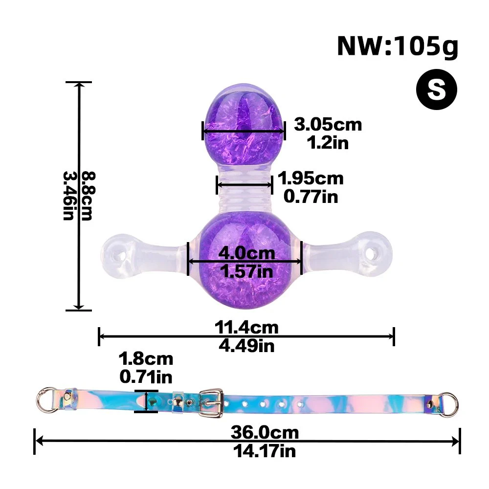 Realistic Silicone Dildo Gag for Sex Games, Open Mouth Sex Penis Gag Muzzles, Silicone Sex Toys Bondage Ball Gags for Games