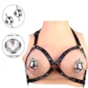 O Ring Chain Nipple Clamps Gag Fetish Breast Clip Oral Slave Game for Couple Bondage Adult Game Couples Flirting Sex Toys