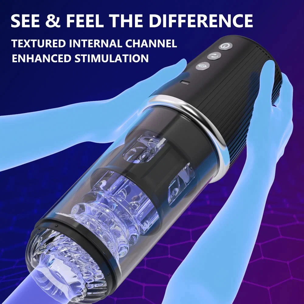 Automatic Penis Training Deep Throat Thrusting Rotating Sucking Masturbation Cup Sex Toys for Men