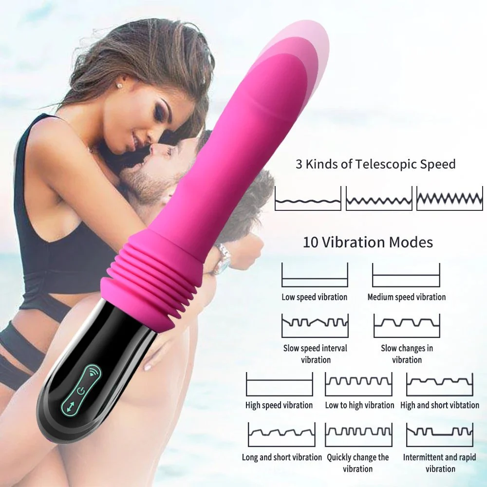 Electric Remote Control Thrusting Telescopic Dildo Masturbator Automatic Sex Toy Gun Machine