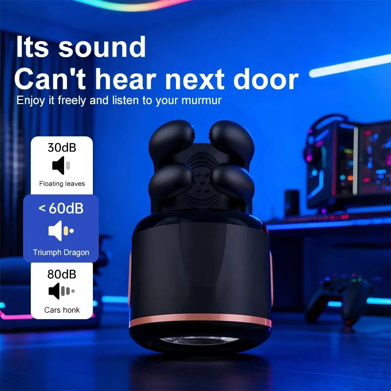 Automatic Dual Motor Strong Vibration 9-frequency Rotation Clamp Sucking Function Airplane-shaped Male Masturbator Adult