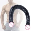 Dual Sensation Silicone Stick Bendable PVC Dual-Head Massager Stimulator Adult Sex Dildo Toy