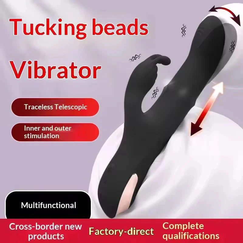 Female Adult Personal Massager with Adjustable Ball Vibrator Dual Motor Vibration for Internal and External Use