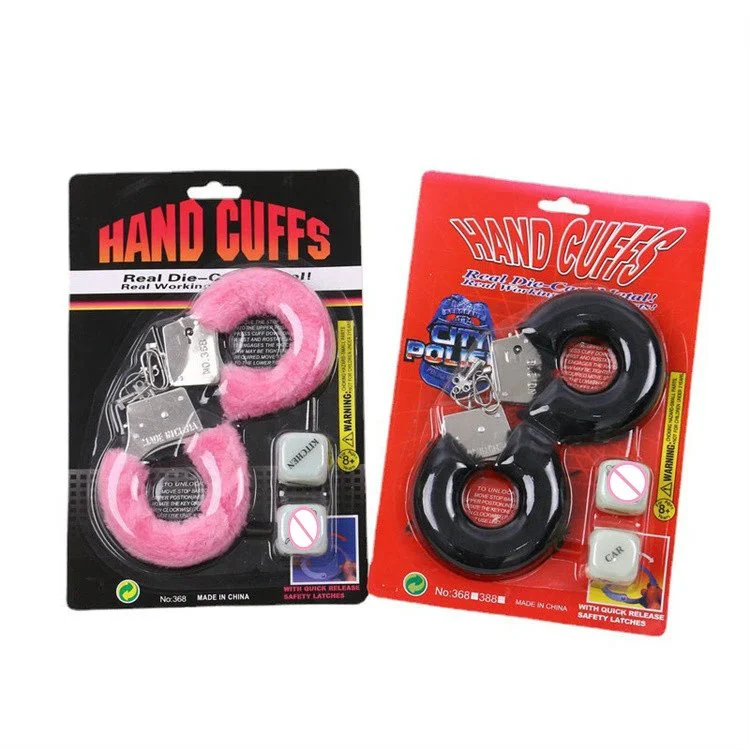 New Package SM Couple Games Sex Toy Adult Sexy Dice Bondage Gear Handcuffs Fluffy