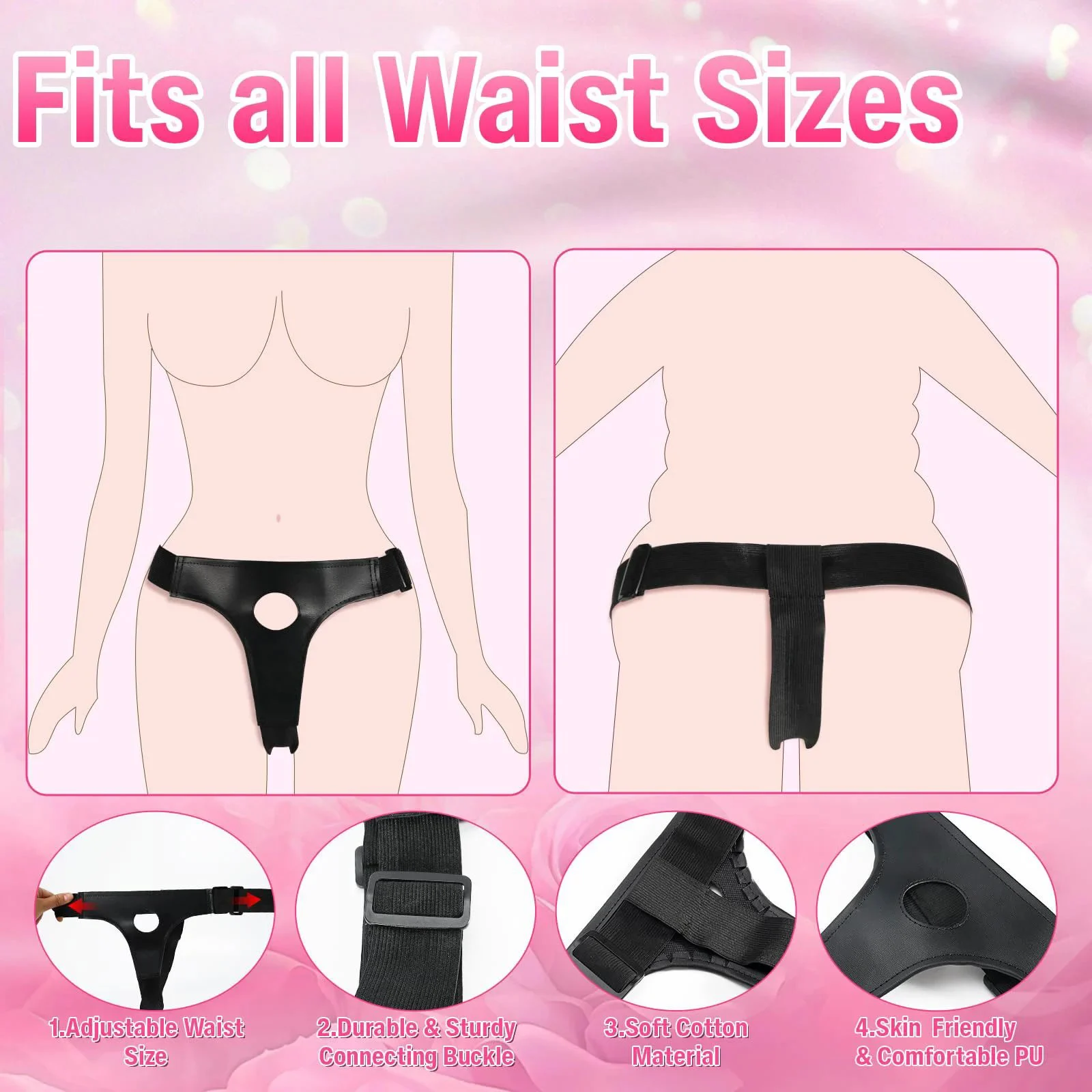 Remote Control G-Spot Clitoral Stimulation Female Adult Sex Toys Strap on Adjustable Harness Wearable Dildo Lesbian Vibrator