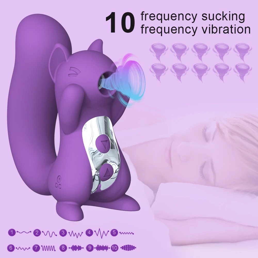 Women Sex Toys 10 Frequency Sucking Vibration Full Body Waterproof Clitoral Sucking Vibrator