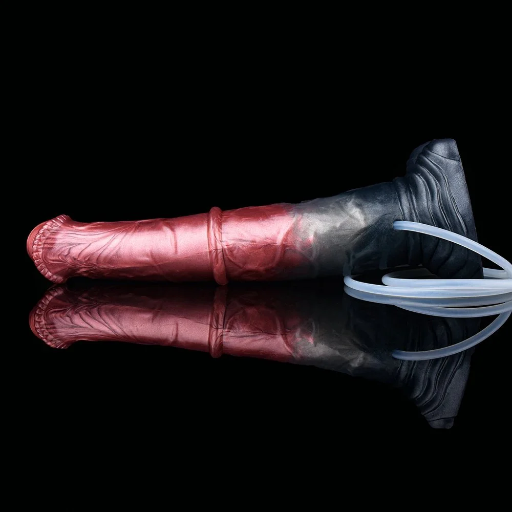 Fantasy Ejaculation Horse Dildo Spray Liquid Penis Huge Thick Dildo alien Cock with Suction Cup