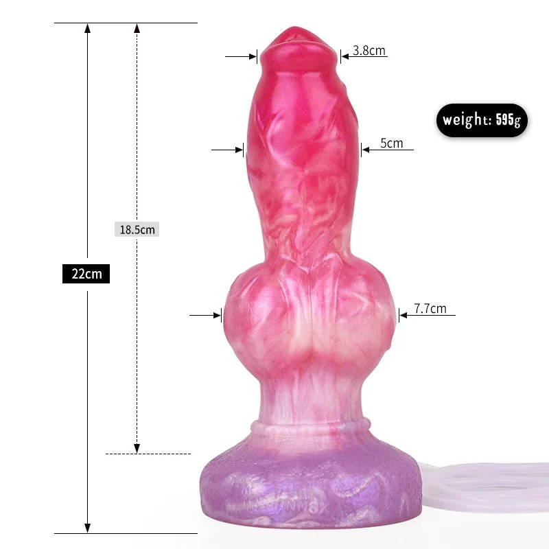 Colorful Animal Dildo Anal Prostate Play Dildo Ejaculating Squirt for Man and Women
