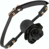 Rose Fetish Ladies Sex Toys Adjustable Silicone Breathable Rose Mouth Ball Gag Bondage for Men Women Adults Games