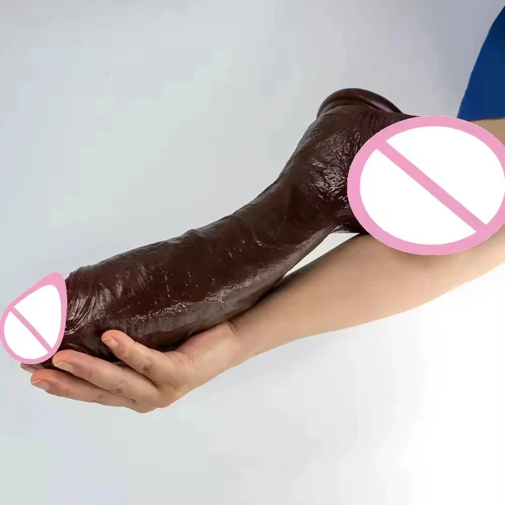 Top Cock Realistic Dildo Black Big Huge Penis Adults Anal Sex Toys Vagina Strapon Masturbators for Woman G-spot Stimulator