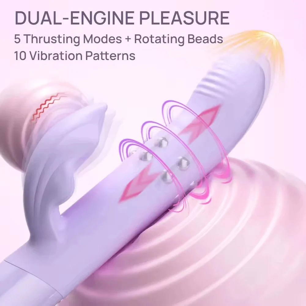 Upgraded Version of the Vibrating Rotating Ball Female G-spot Stimulation Massage Rod Charging Silicone Sex Toys