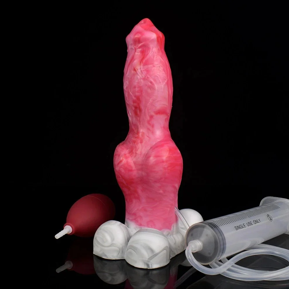 Super Hot Animal Dog Penis Knot Ejaculation Realistic Squirting Dildo for Women