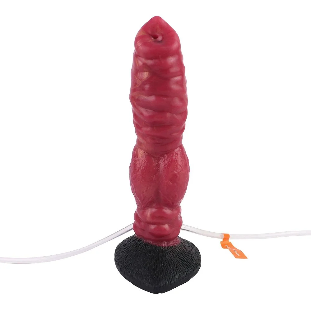 Fantasy Monster Dog Dildo Female Vagina Massage Masturbator Inflatable Squirt Ejaculation Dildo Adult Toys