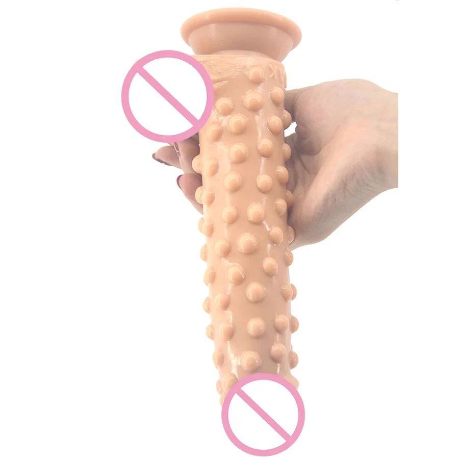 Rubber Silicone Sex Products Adult Toys Soft Solid Sex Toys with Suction Cup for Women